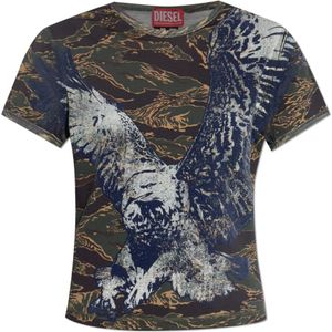 Diesel, Dames, Tops, Veelkleurig, Maat: M Katoen,