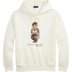 Polo Ralph Lauren, Heren, Sweatshirts & Hoodies, Wit, Maat: S Katoen,
