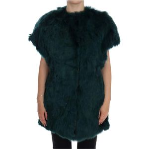Dolce & Gabbana, Dames, Jassen, Groen, Maat: 2XS Zijde,