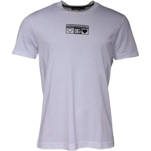 Dolce & Gabbana - Short Sleeve Crew Neck - T-shirt - Wit