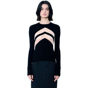 Jean Paul Gaultier, Dames, Truien, Zwart, Maat: L Viscose,