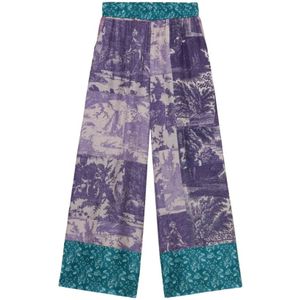 Pierre-Louis Mascia, Dames, Broeken, Veelkleurig, Maat: S Zijde,