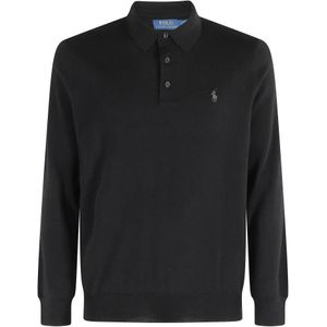 Polo Ralph Lauren, Heren, Tops, Zwart, Maat: S Wol,
