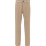 Boggi Milano - Tricotine Stretch Broek - Beige - Heren