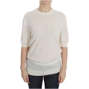 Dolce & Gabbana, Dames, Sweatshirts & Hoodies, Wit, Maat: XS Kasjmier,