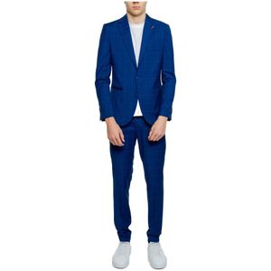 Mulish, Heren, Pakken, Blauw, Maat: 3XL