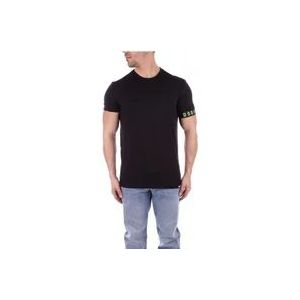 Dsquared2 Zwarte Logo Achter T-shirt , Black , Heren , Maat: M