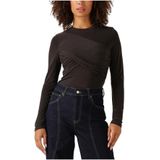 Co'Couture, Dames, Tops, Grijs, Maat: XS Modal,