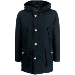 Woolrich, Heren, Jassen, Blauw, Maat: XL Wol,