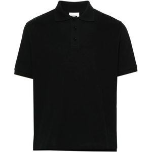 Saint Laurent, Heren, Tops, Zwart, Maat: M Katoen,