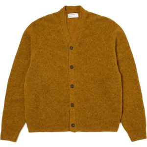 Universal Works, Heren, Truien, Geel, Maat: XL Wol,