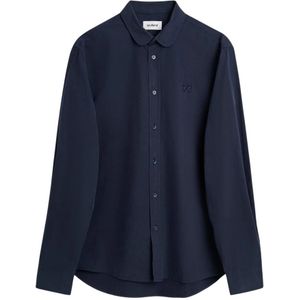 Soulland, Dames, Blouses & Shirts, Blauw, Maat: 2Xs/Xs Katoen,