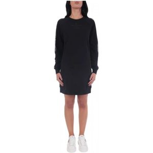 Karl Lagerfeld, Dames, Jurken, Zwart, Maat: M Katoen,