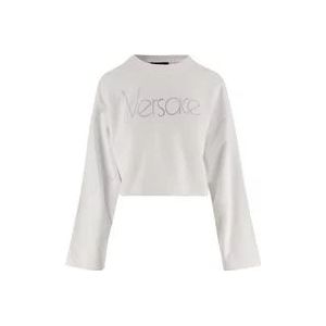 Versace Sweatshirts Hoodies , White , Dames , Maat: XS