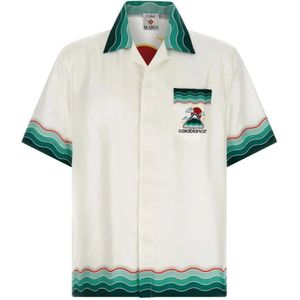 Casablanca, Heren, Overhemden, Wit, Maat: S Zijde,