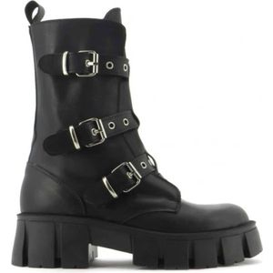 Gisel Moire, Dames, Schoenen, Zwart, Maat: 40 EU Leer,