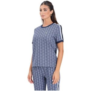 Lacoste, Dames, Tops, Blauw, Maat: XL