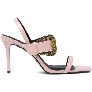 Versace Jeans Couture, Dames, Schoenen, Roze, Maat: 36 EU Leer,