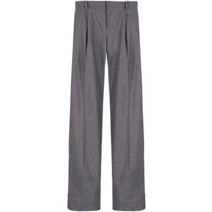 Laneus, Heren, Broeken, Grijs, Maat: M Flanel,