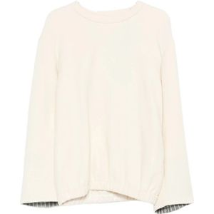 Carven, Dames, Sweatshirts & Hoodies, Wit, Maat: S