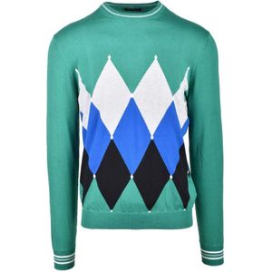 Ballantyne, Heren, Truien, Groen, Maat: L Katoen,