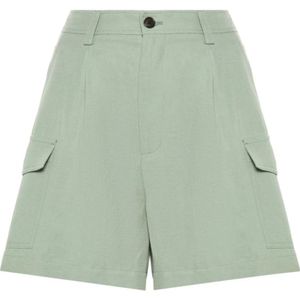 Woolrich - Viscose Linen Short - Korte Broeken - Groen