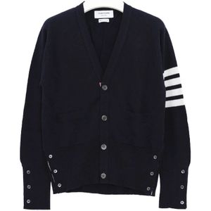 Thom Browne, Heren, Truien, Zwart, Maat: M Kasjmier,