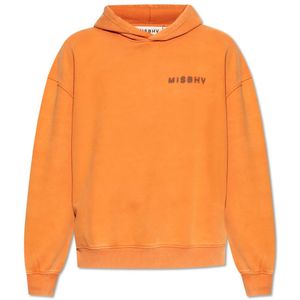 Misbhv, Heren, Sweatshirts & Hoodies, Oranje, Maat: S Katoen,