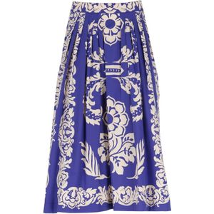 Etro, Dames, Rokken, Blauw, Maat: XS Katoen,