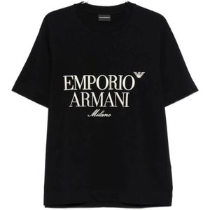 Emporio Armani, Heren, Tops, Zwart, Maat: S Jersey,