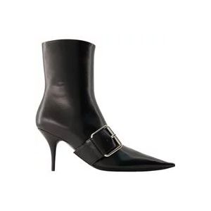 Balenciaga Elegante Slip-On Enkellaarzen , Black , Dames , Maat: 41 EU