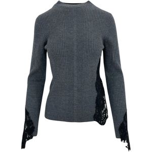 Pinko, Dames, Truien, Grijs, Maat: XS Wol,