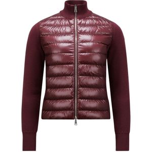 Moncler Stijlvolle Gebreide Vest voor Vrouwen , Red , Dames , Maat: XS