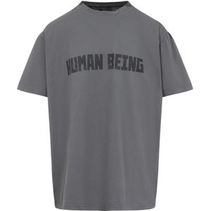 Balenciaga, Heren, Tops, Grijs, Maat: L Katoen,