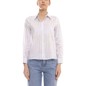 Peserico, Dames, Blouses & Shirts, Blauw, Maat: S