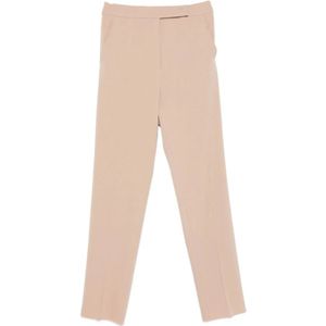 Max Mara, Dames, Broeken, Beige, Maat: S