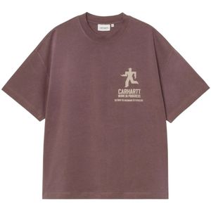 Carhartt Wip, Heren, Tops, Bruin, Maat: XS Katoen,