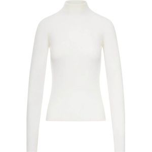 Sportmax, Dames, Truien, Wit, Maat: XS Wol,