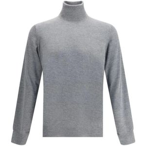 Brunello Cucinelli, Heren, Truien, Grijs, Maat: 2XL Kasjmier,