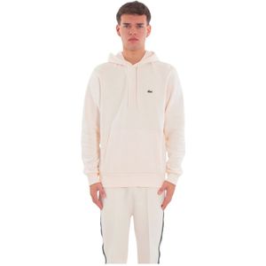 Lacoste, Heren, Sweatshirts & Hoodies, Wit, Maat: S Fleece,