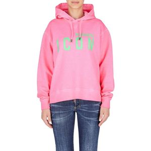 Dsquared2 Icon Hoodie - Rosa , Pink , Dames , Maat: 2XS