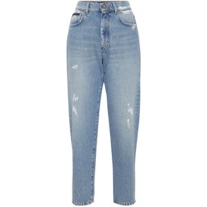 Philipp Plein, Dames, Jeans, Blauw, Maat: W25 Katoen,