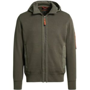 Parajumpers, Heren, Sweatshirts & Hoodies, Groen, Maat: M Katoen,