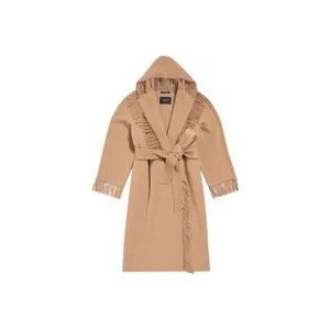 Balenciaga Belted Coats , Beige , Dames , Maat: S