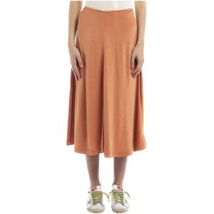 Acne Studios, Dames, Rokken, Oranje, Maat: M Katoen,