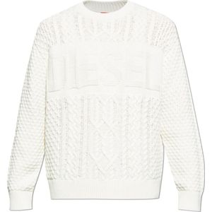 Diesel, Heren, Truien, Beige, Maat: L Katoen,