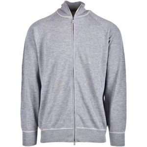 Eleventy, Heren, Truien, Grijs, Maat: XL Wol,