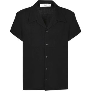 Séfr, Heren, Overhemden, Zwart, Maat: XS