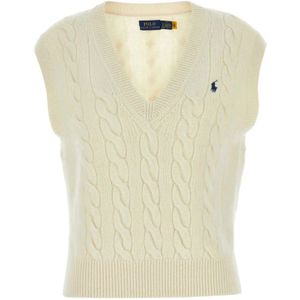 Ralph Lauren, Dames, Truien, Beige, Maat: S Wol,