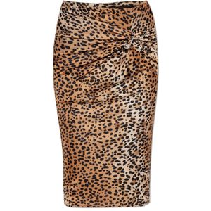 Versace, Dames, Rokken, Beige, Maat: XS Viscose,